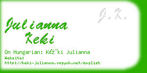 julianna keki business card